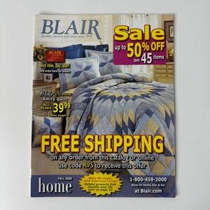 Blair Home Catalog Fall 2008 Magazine Bedding Decor 2000s‎ Ephemera Craft